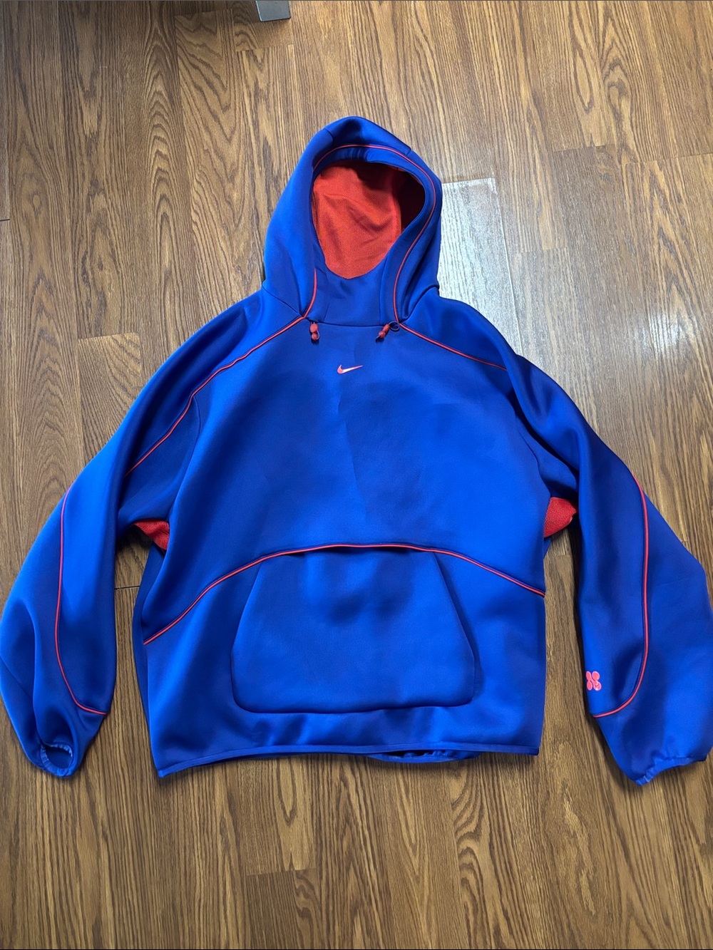 Nike Royal Blue Hoodie with Red Accents
